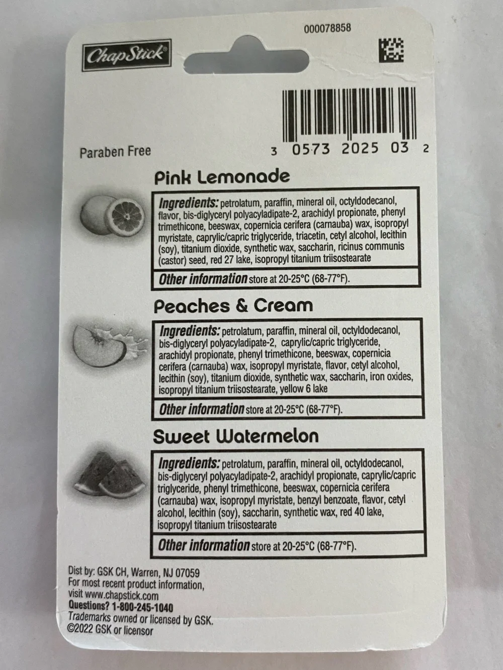 ChapStick I Love Summer Collection Lip Balm Variety Pack, 0.15 Oz, 3 Pack
